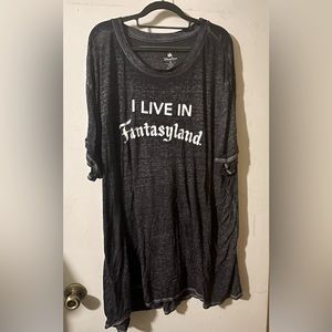 Disney I live in Fantasyland Plus shirt 3X